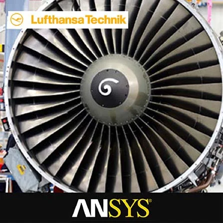 Lufthansa Technik Simula desgaste de motores usando ANSYS