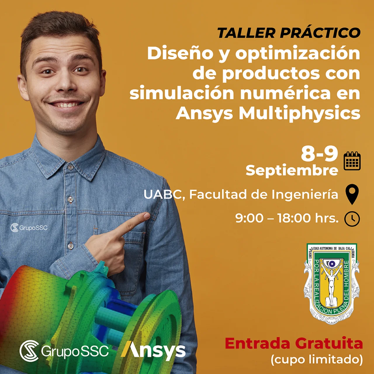 Taller Ansys Multiphysics - UABC | Diseño y Optimización de Productos