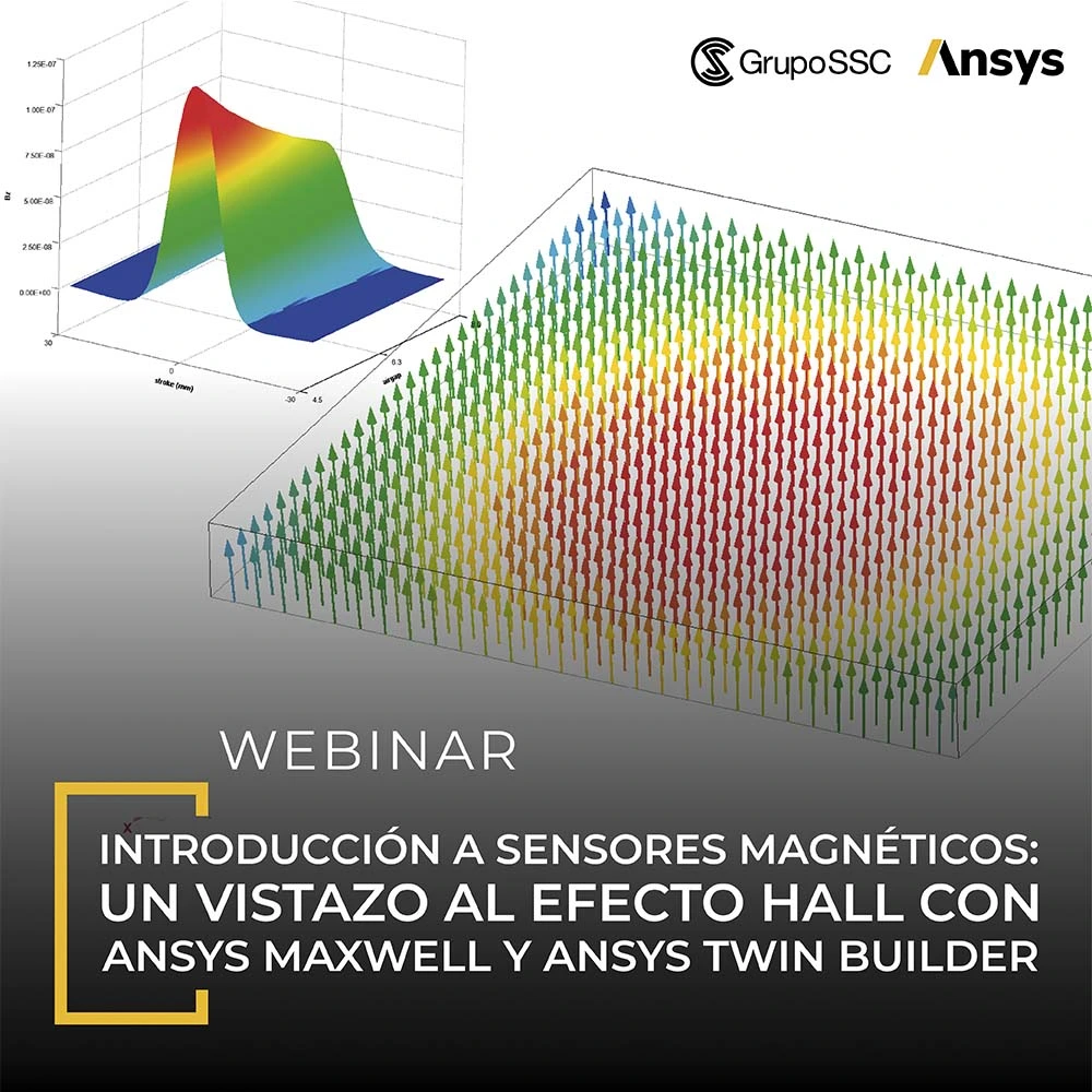 Introducción a Sensores magnéticos con Ansys Maxwell y Twin Builder